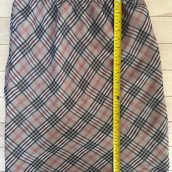 Gorgeous vintage midi mesh plaid skirt tartan pattern - Picture 7 of 8